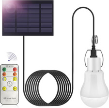 Image of 3W Solar LED Shed Lights Portable USB Charge Shed Light with Battery Panel Remot