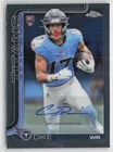 2025 Topps Chimere Dike Shop for 2025 Topps Signature Class Football Rookie autographs on eBay (Raw)