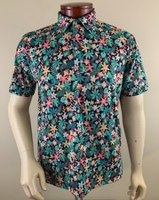 CHUBBIES Men's The Bloomerang Toucan Parrot Print Performance Golf Polo Sz M NEW