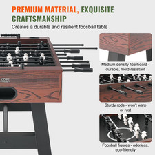 Foosball Table, Includes 4 Balls and 2 Cup Holders
