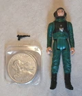 1984 Vintage Star Wars A-Wing Pilot Action Figure Complete Original W/Coin *NM*