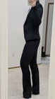 NWT H&M Black Fitted Lined Suit Blazer Jacket w/ Button Pockets Back Vent 2 — photo 5