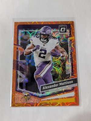 Alexander Mattison 2023 Donruss Optic Orange Scope Prizm /79
