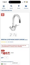 Bristan Kitchen Mono Mixer Lever Tap