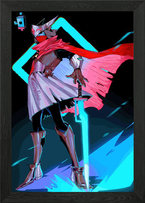 Hyper Light Drifter character art Framed Wall Art Poster Canvas Print Picture