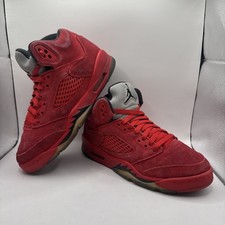 Size 5Y GS - Nike Air Jordan 5 Retro Mid Red Suede