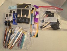 Paint Brush Lot Artist Brushes, Foam Brushes Crafting Painting Arts  Crafts New