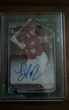 2024 Bowman Chrome - Prospect Autographs Blake Dunn Green Lava Refractor /99 