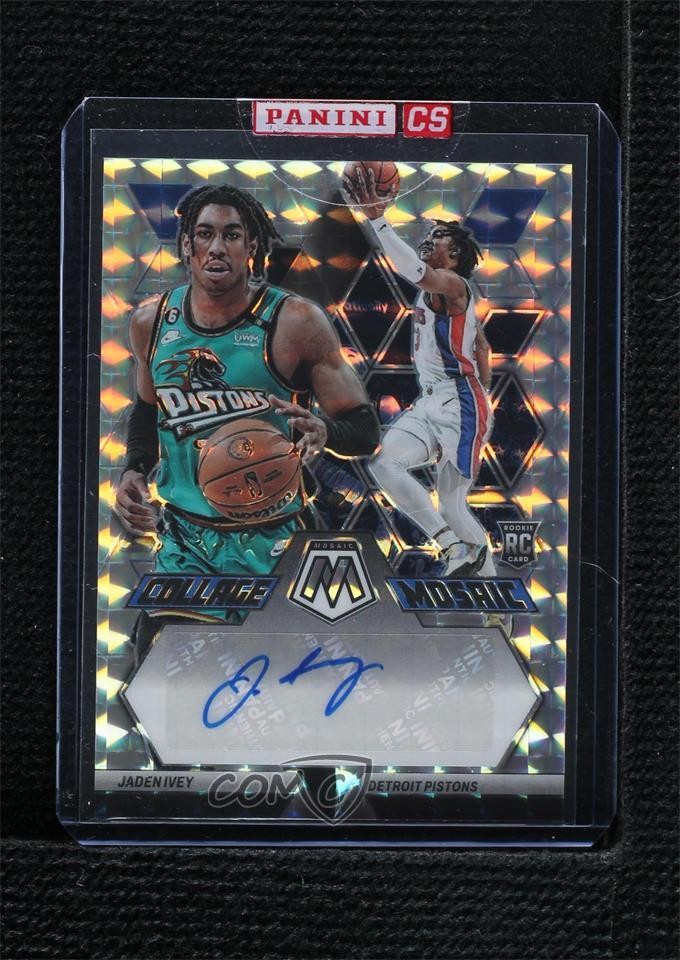 2022-23 Panini Mosaic Collage Jaden Ivey #CM-IVE Rookie Auto RC 14t3