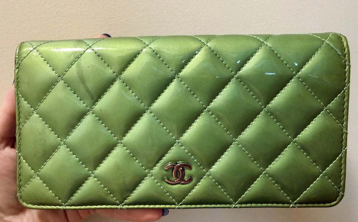 CHANEL Green Leather Wallets for Women for sale | eBay
