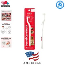 Dental Care Brush with Soft Bristles 1ea - Dog Toothbrush, Cat Toothbrush, De...