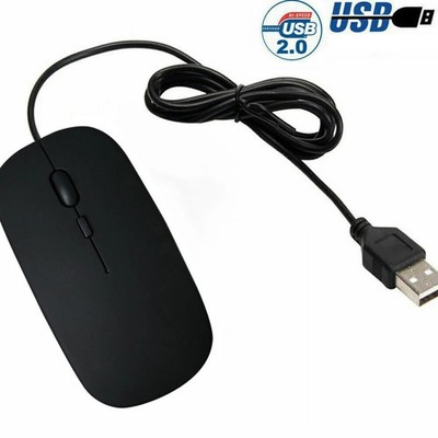 USB 2.0 Optische Scrollrad-Maus Kabelgebunden für PC Laptop Desktop Plug & Play