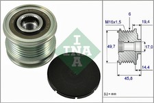 535 0168 10 INA ALTERNATOR FREEWHEEL CLUTCH FOR HAFEI JEEP MERCEDES-BENZ MERCEDE