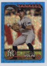 2024 Topps Chrome Logofractor Edition Blue Refractor /150 Anthony Volpe #236 1b3