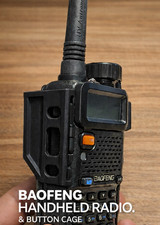 Baofeng UV-5R Cage - PTT Volume Knob Cover Guard Case