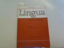 Lingua Volume 52, no . 3/4 International Revi...