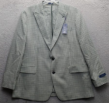 Stafford Blazer Jacket Mens 48R Multi Houndstooth Seasonal Textures Classic Fit