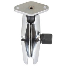 RAM-B-103-238CHU RAM Chrome Double Socket Arm with Diamond Pla...