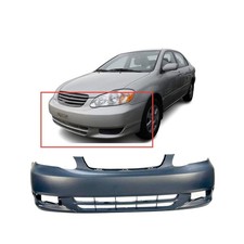 2003-2004 Toyota Corolla Sedan S Primed Front Bumper Cover To1000241 5211902916