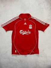 Liverpool 2006 2008 Home Jersey Adidas Football Shirt Soccer Size M  # 8 Gerrard