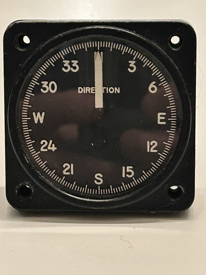 Remote Indicating Instruments VINTAGE REMOTE INDICATING COMPASS DIRECTION - AIRCRAFT INSTRUMENT ...