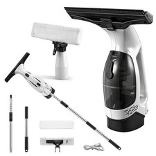 Window Vacuum Cleaner Vac 150ml Tank Compact Rechargeable Cordless Glass Mirror