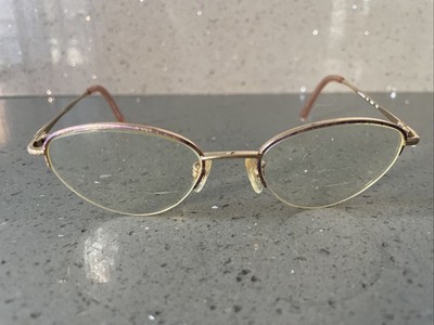 La Strada 49-18-130 3WN 103 Metal Half Rim Eyeglasses Frames ONLY pink