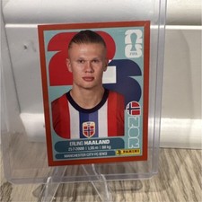 Panini FIFA World Cup 2026 Erling Haaland Rookie NOR 15 Soccer Card. rookie card picture