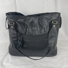 Large black satchel shoulder bag Bueno Multi Compartment Faux Leather read