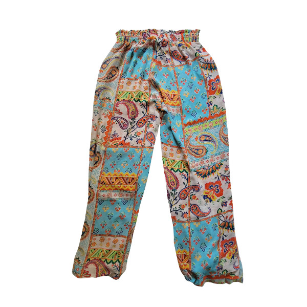 Rose + Olive Boho Patchwork Print Pants Women's S… - image 3