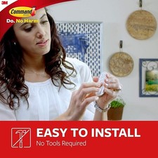 Command White Designer Hooks, 6 Hooks, 12 Strips 1.16 per strip
