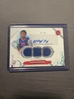 2024 Topps Motif Marcus Sasser Triple Relic Autograph 07/49 (RC)