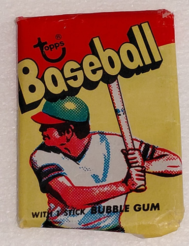 opened pack 1973 topps baseball