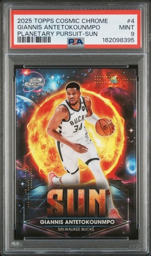 2025 Topps Cosmic Chrome Giannis Antetokounmpo Planetary Pursuit SUN PSA 9 - SP