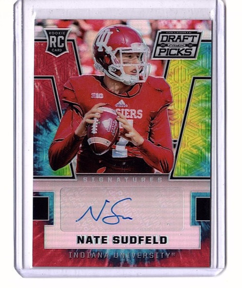 Nate Sudfeld Panini Prizm Collegiate Draft Picks #212 Autograph-Tie Dye