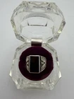 Vintage Sterling Silver Ring Black Onyx Stone Eagle Engravings Sz 11.5 12.58g