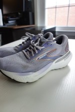 Brooks Glycerin GTS 21 Gray Lavender Running Shoes Size Women's 9.5