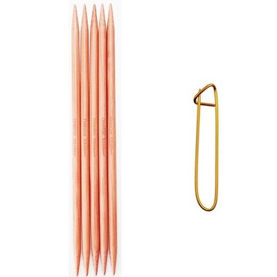 Chiaogoo Knitting Needles Dpn Double Pointed 8 Inch 20Cm Set Of 5 Bamboo Dark