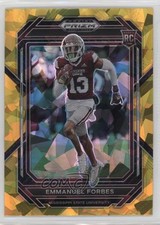 2023 Panini Prizm Draft Picks Gold Ice Prizm Emmanuel Forbes #180 0hk3