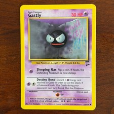 1995 gastly pokemon card Vintage Common - Gastly Base Set Non-Holo Pokemon Card 50/102