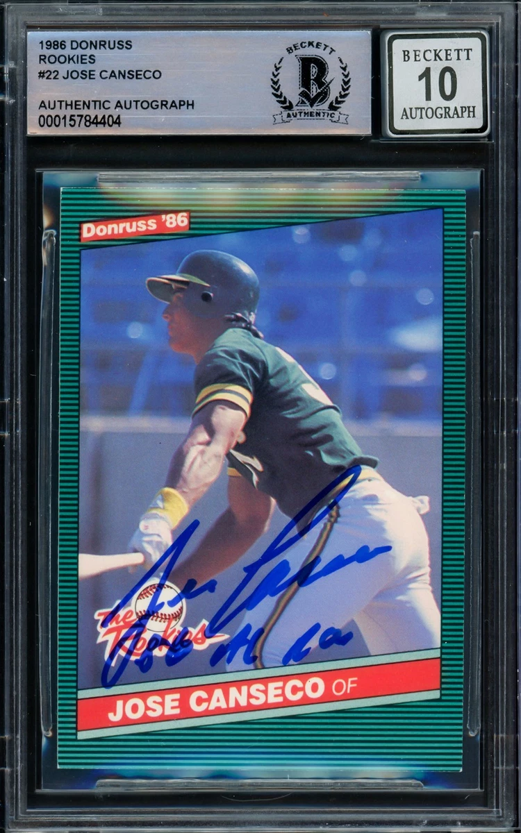 Leaf Jose Canseco Baseball Original Autographed Sports Trading