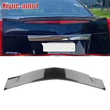 Glossy Black For Cadillac CTS 2008-2013 Sedan 4 Door Rear Trunk Spoiler Lip Kit