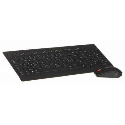 Lenovo Essential Wireless Keyboard and Mouse Combo Set Polnisches Layout Schwarz