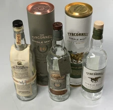 Set of 3 - Tyrconnell + Basil Hayden's Whiskey - Empty Bottles + Packaging