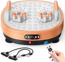 MERACH Vibration Plate Exercise Machine for Lymphatic Drainage Massge at Home