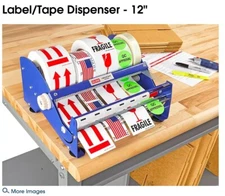 ULine Label/Tape Dispenser 12" H-675 New