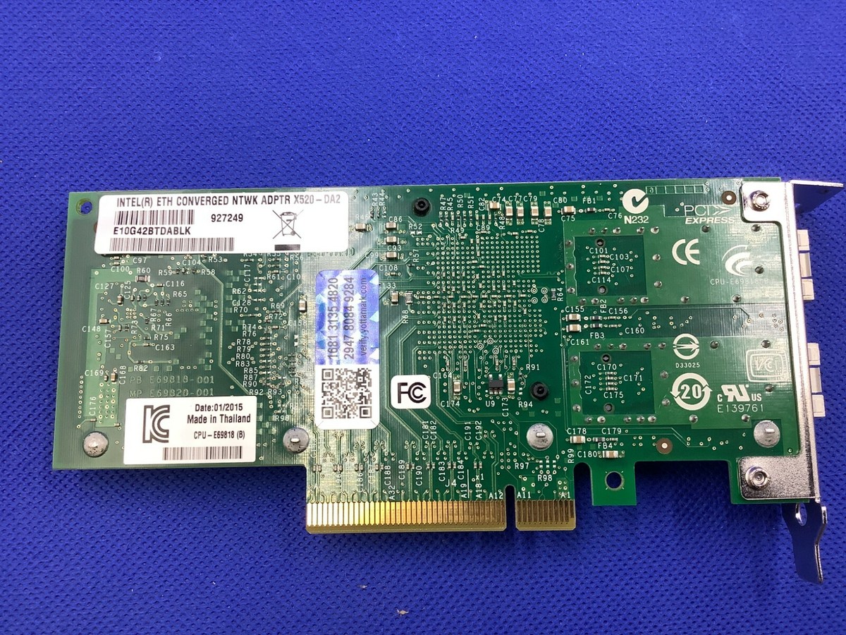 Intel X520-DA2 Ethernet Server Adapter 10Gbps Dual Port NIC E68793
