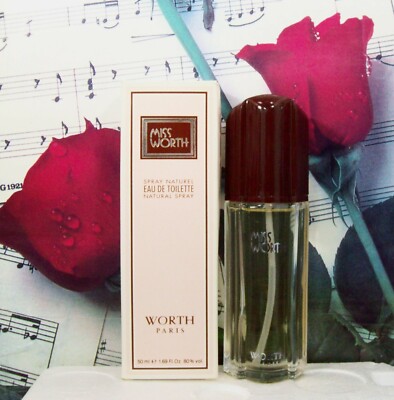 Miss Worth EDT Spray 1.69 FL. OZ. NWB. Vintage.