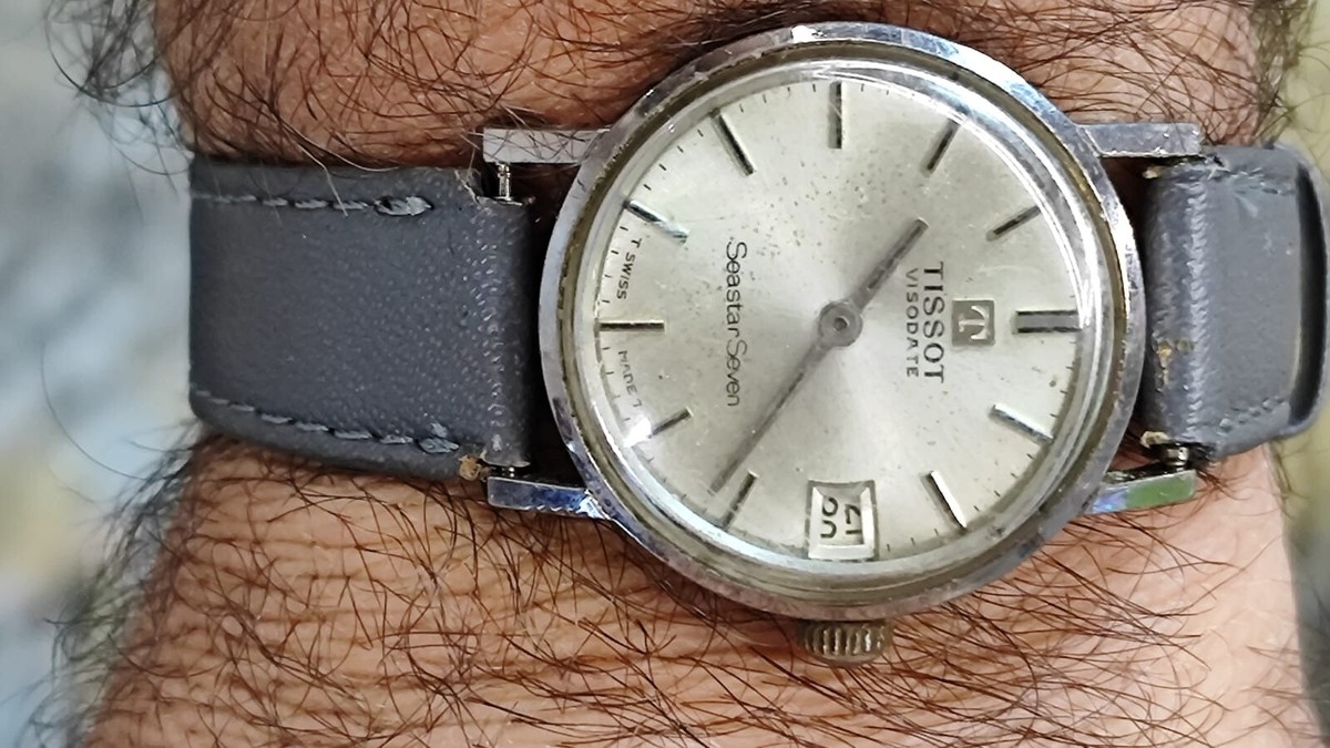 TISSOT visodate seastar seven no 275t MANUAL WORK & STOP 32mm | eBay