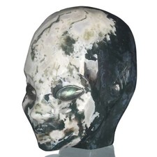 4.09“ Natural Moss Agate Carved Fairy ELF Head Mystic Creature #36S29 